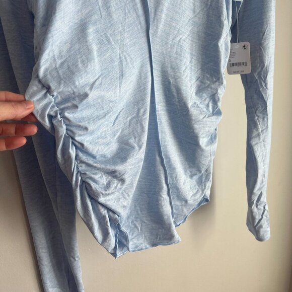 Free People Movement X HATCH SMALL Right On Run Layer Maternity Tops Blue - Picture 2 of 6